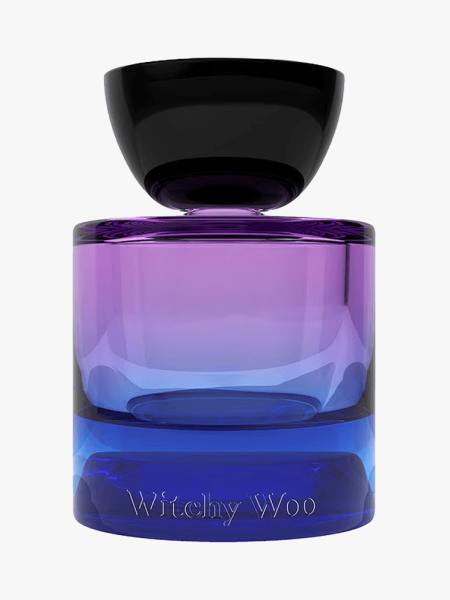Vyrao Witchy Woo Eau de Parfum in branded component on a light gray background
